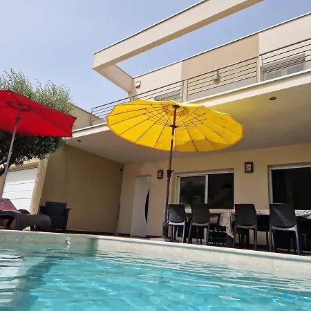 Heated Pool, Indoor Spa, 5bedroom, 10pl, Near Cap D'agde, Mediterranean Villa Agde